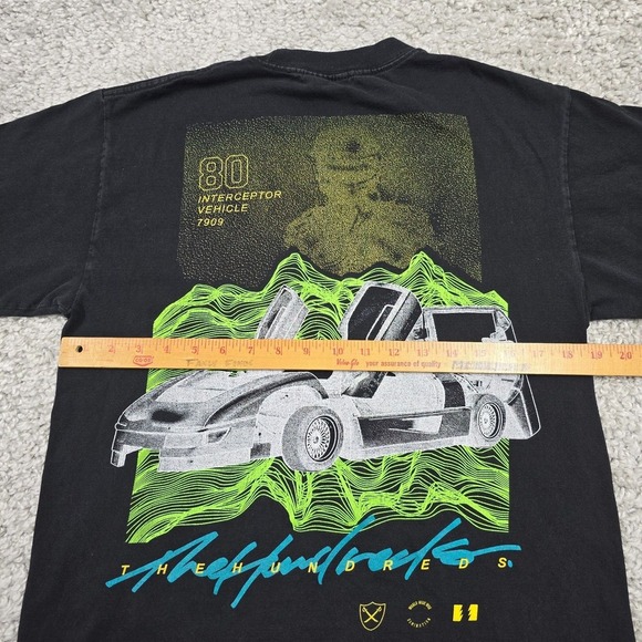 The Hundreds Shirt Mens Medium Black Dodge Turbo Interceptor Double Sided Cotton - Picture 9 of 11